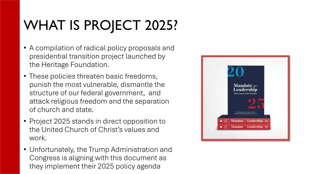 what is project 2025