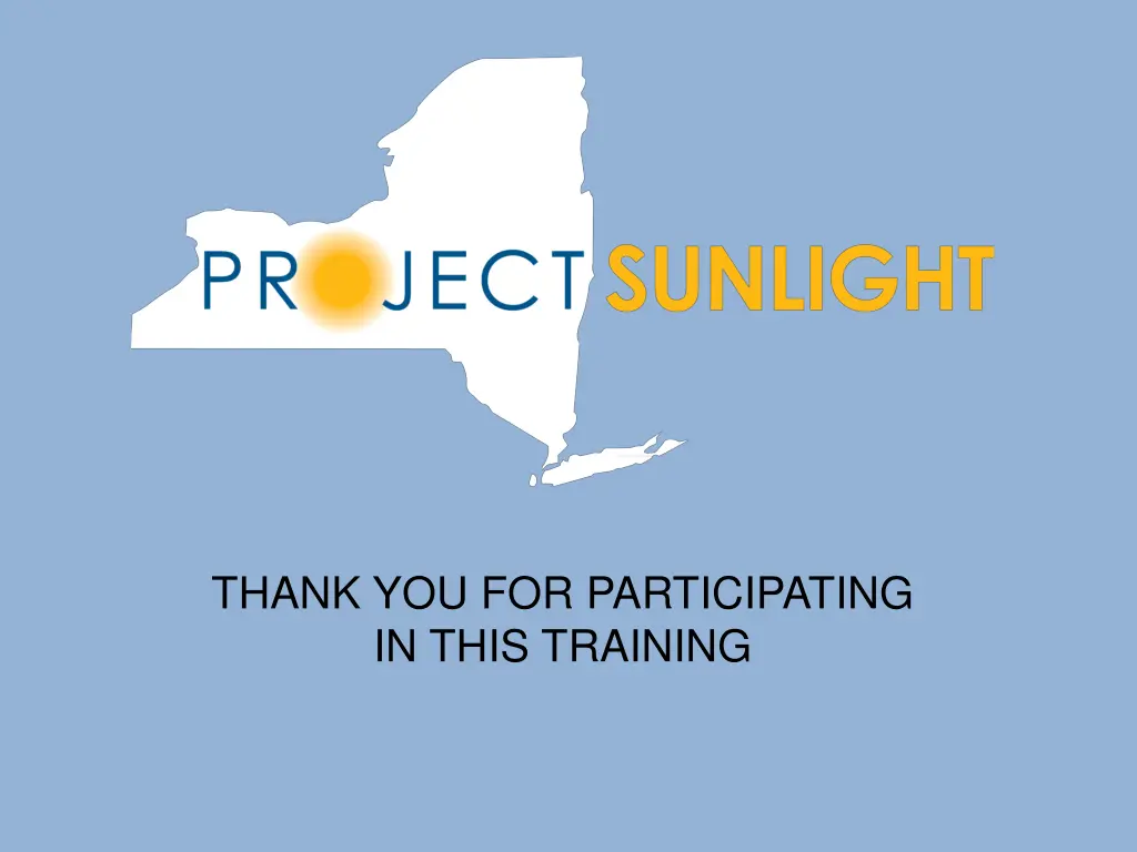 thank you for participating in this training