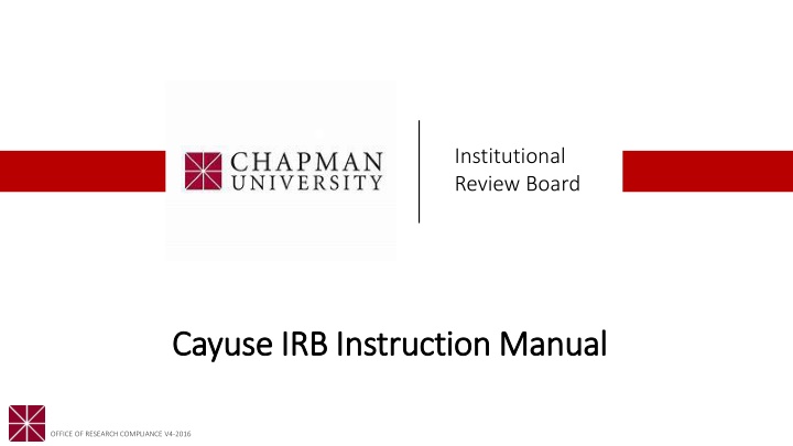 institutional review board