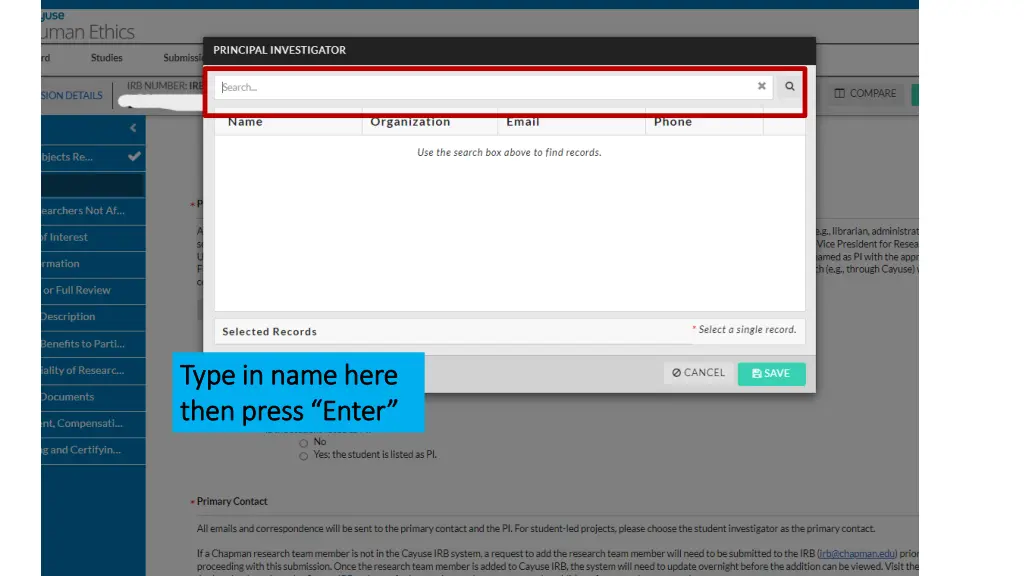 type in name here type in name here then press