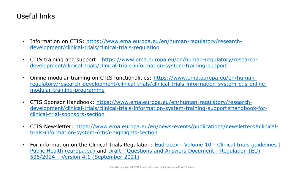 useful links