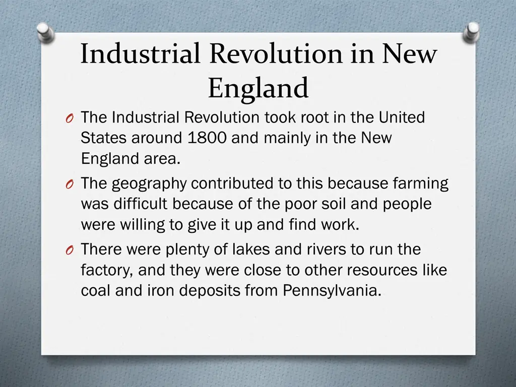 industrial revolution in new england