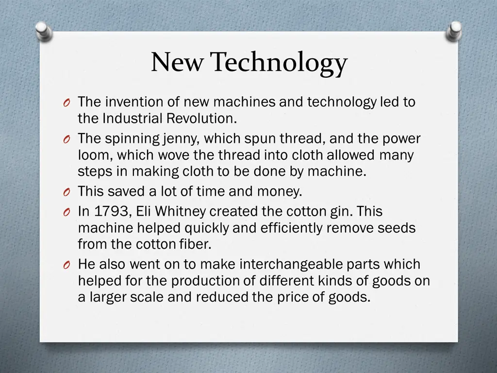 new technology