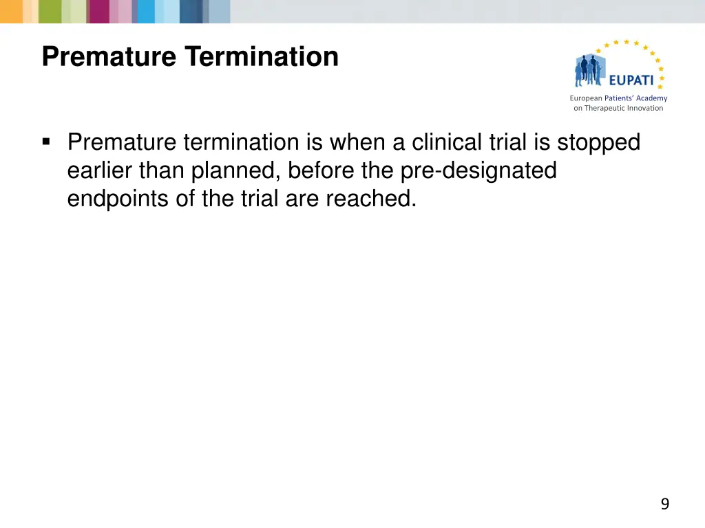 premature termination