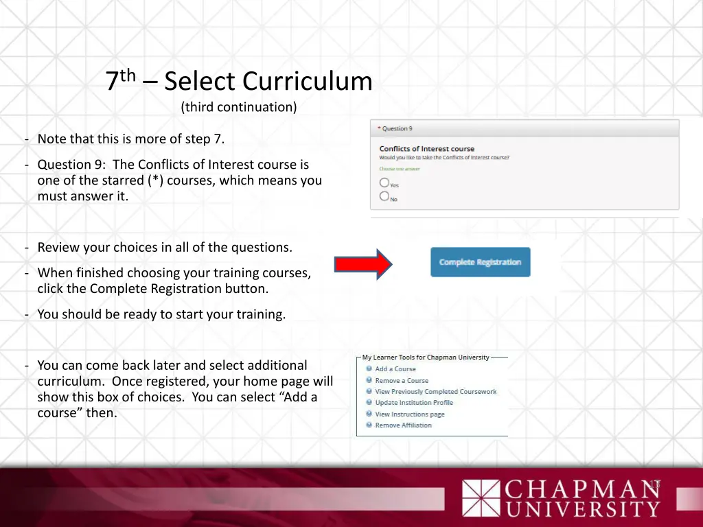7 th select curriculum third continuation