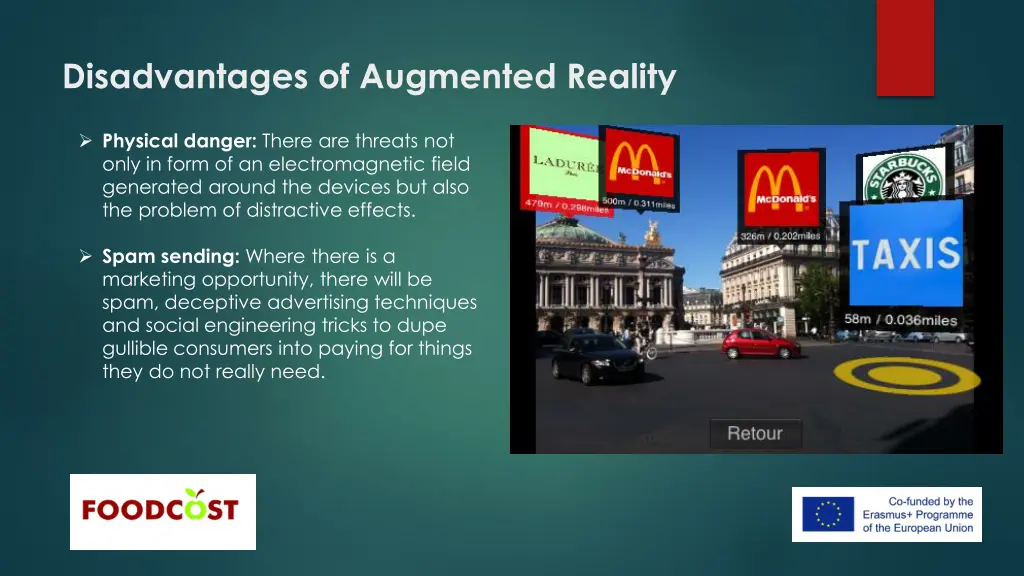 disadvantages of augmented reality 1