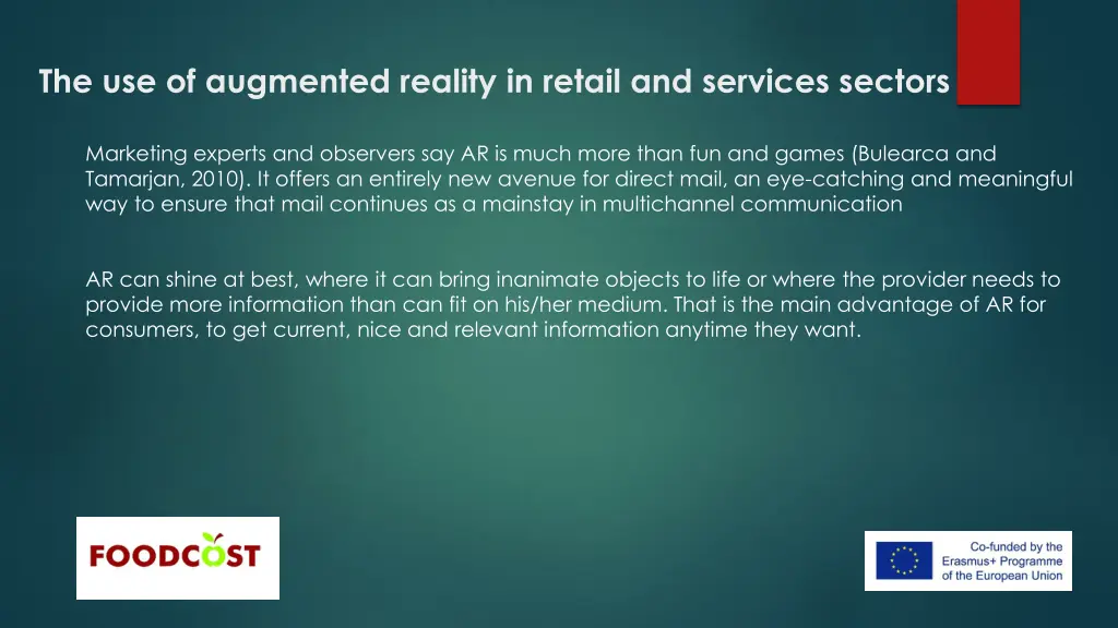 the use of augmented reality in retail