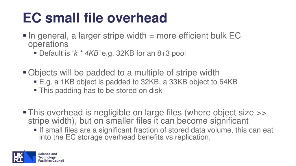 ec small file overhead