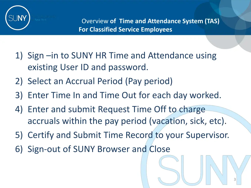 overview of time and attendance system