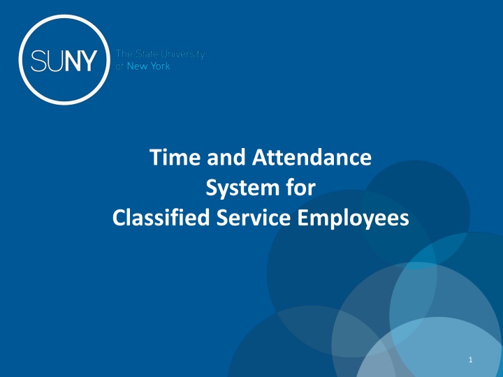 time and attendance system for classified service