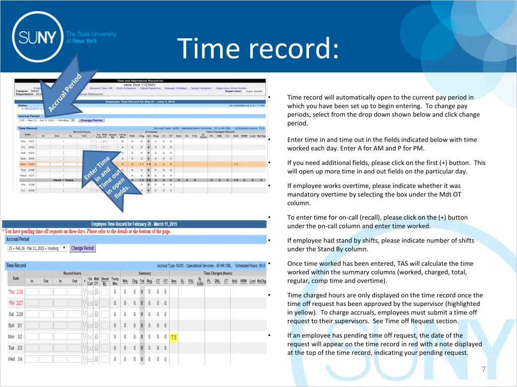 time record