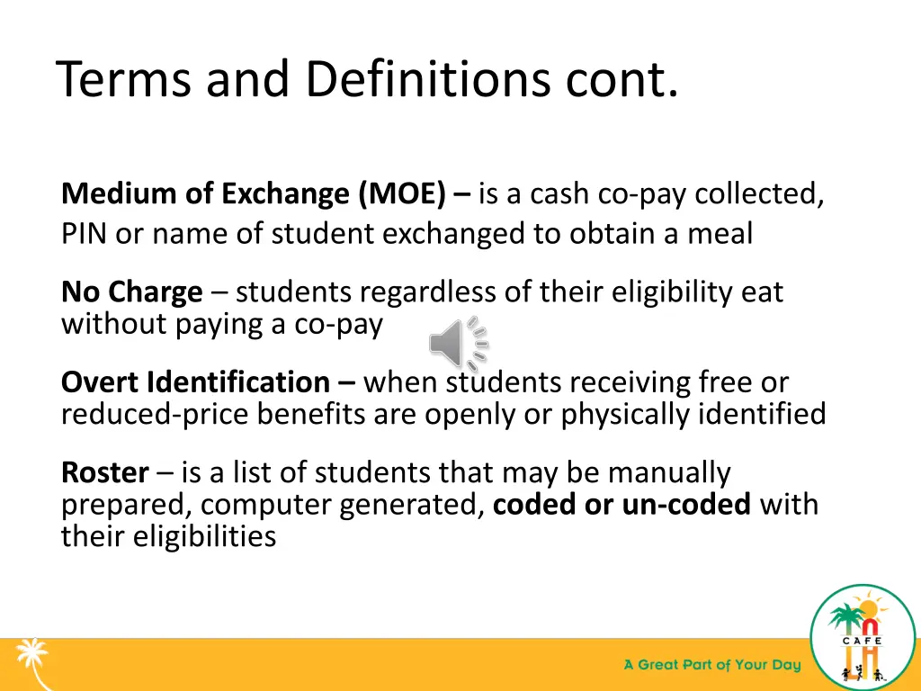 terms and definitions cont