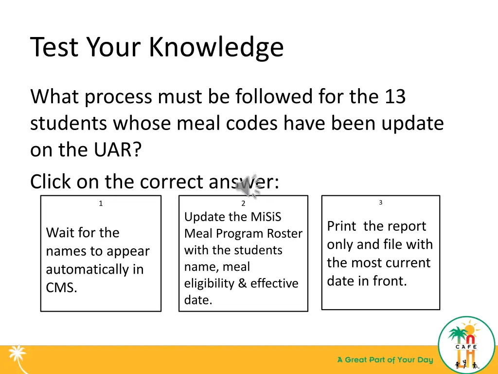 test your knowledge 1