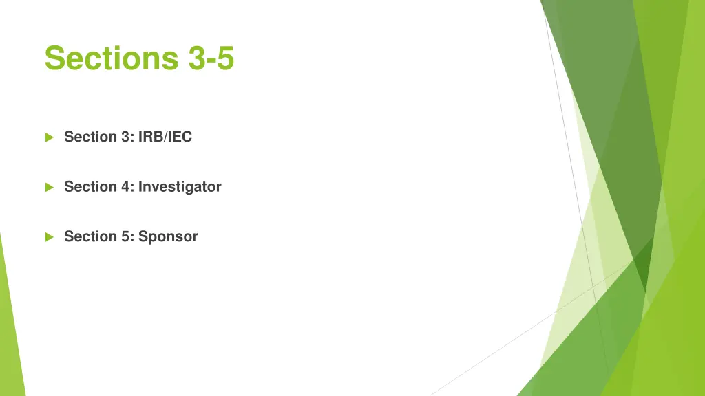 sections 3 5