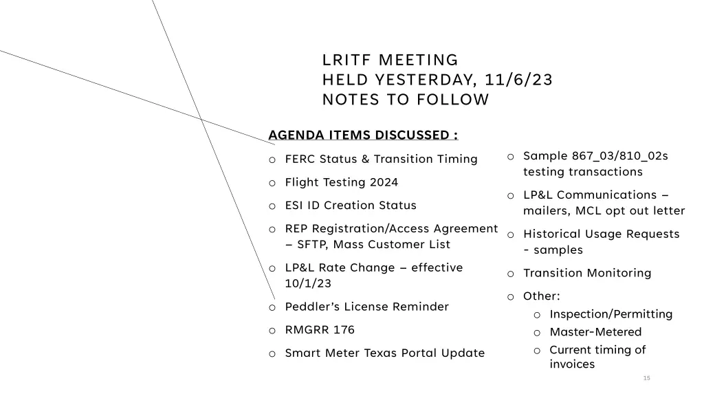 lritf meeting held yesterday 11 6 23 notes