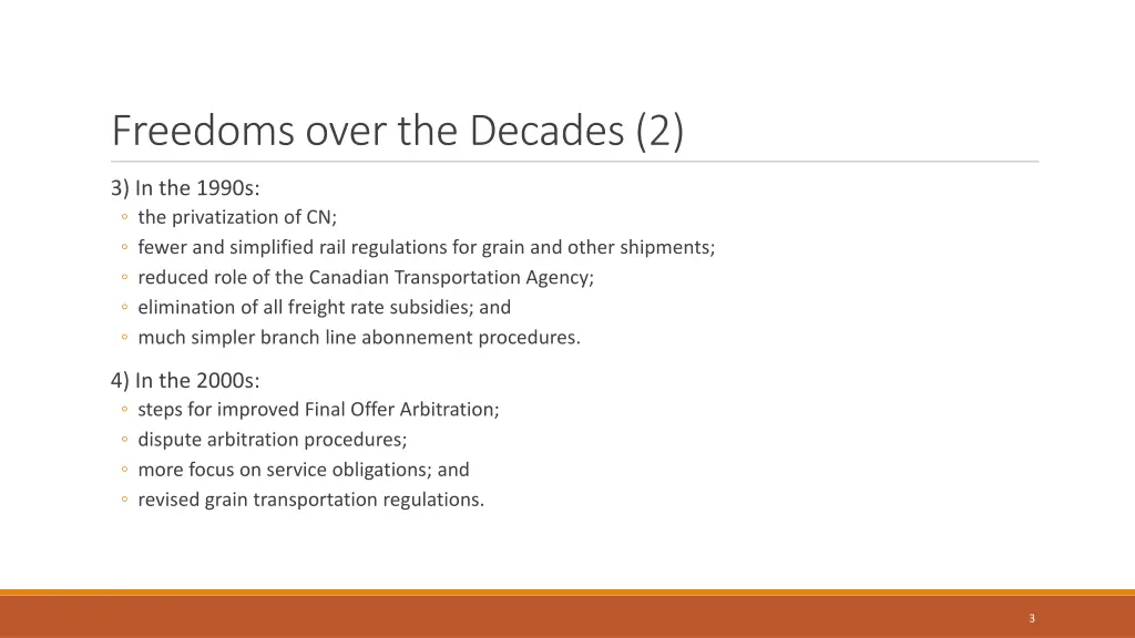 freedoms over the decades 2