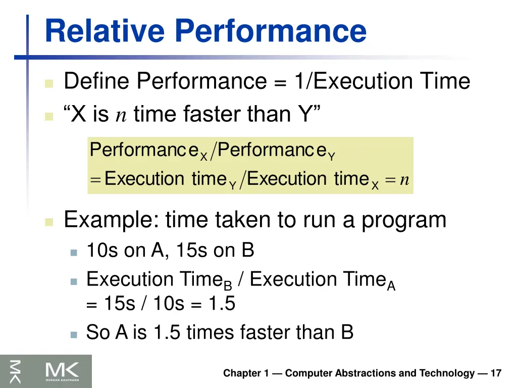 relative performance