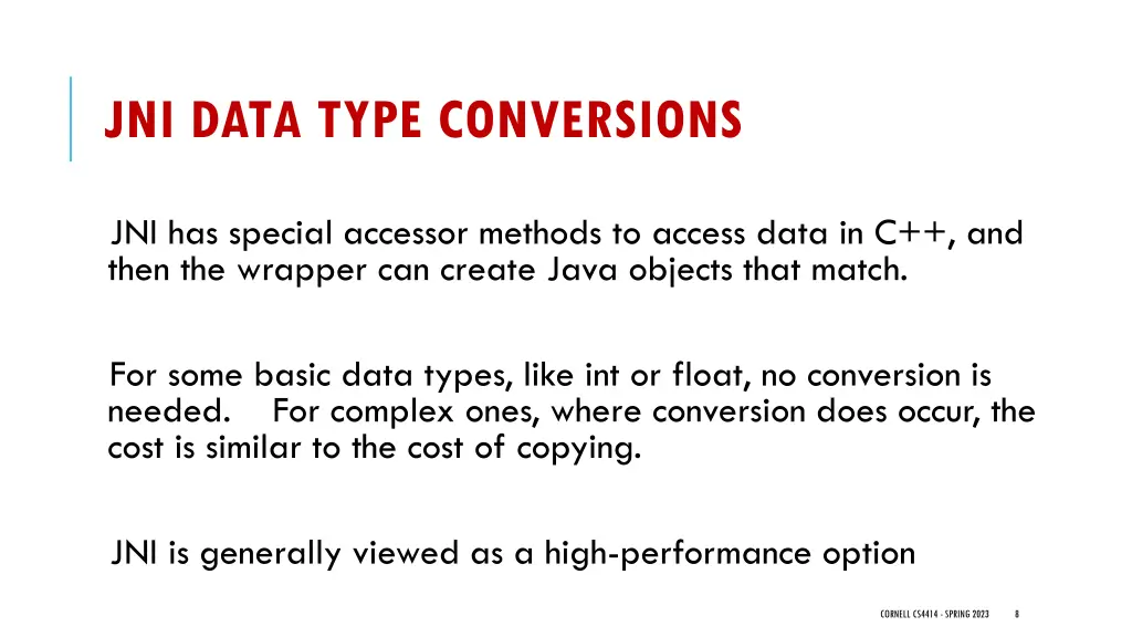 jni data type conversions