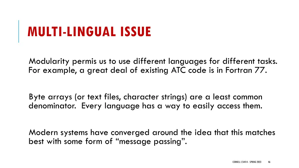 multi lingual issue