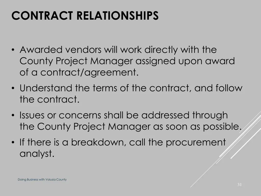 contract relationships