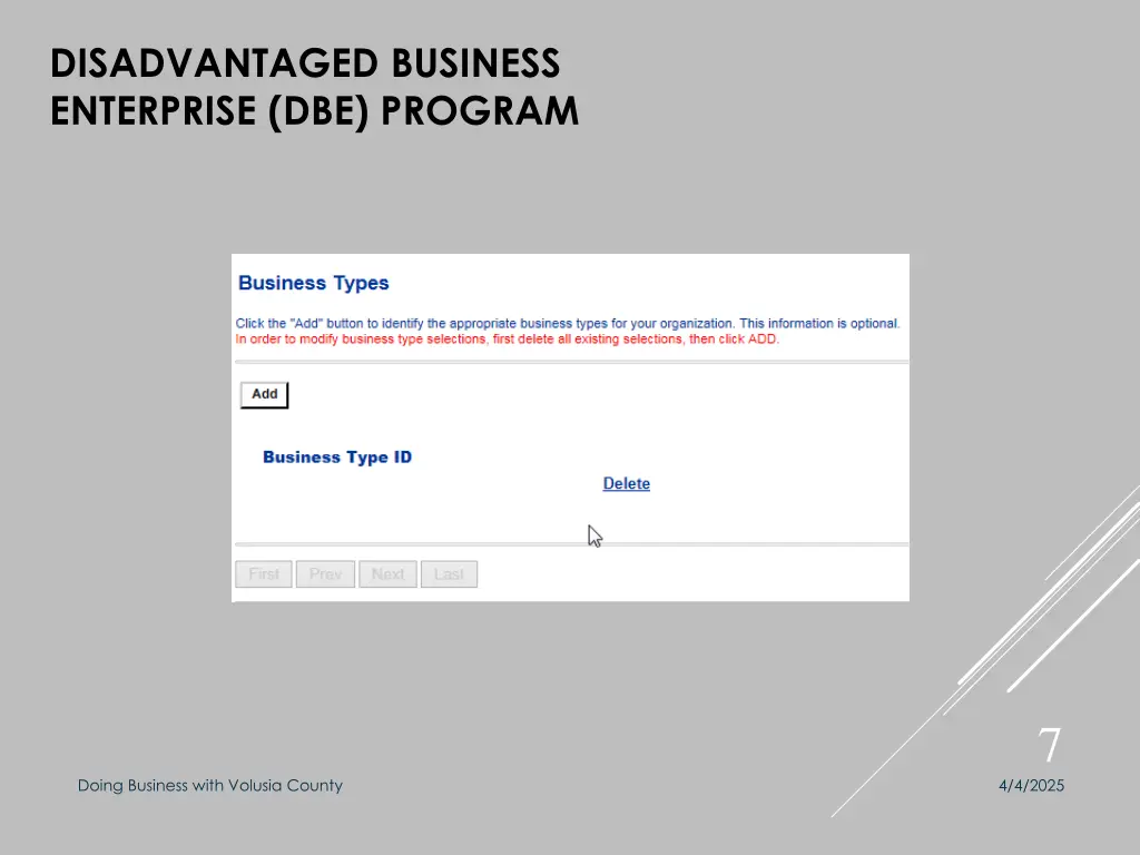 disadvantaged business enterprise dbe program 2