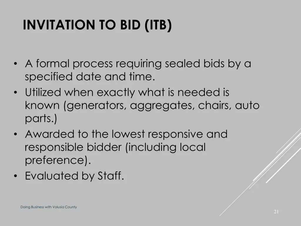 invitation to bid itb