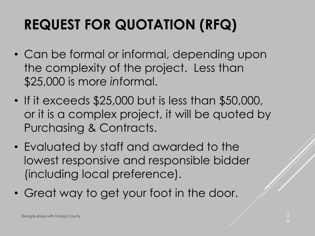 request for quotation rfq