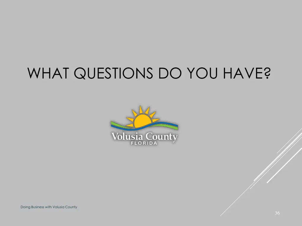 what questions do you have