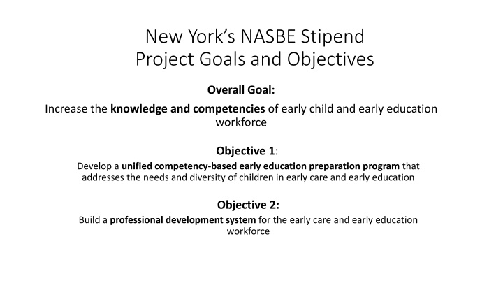 new york s nasbe stipend project goals