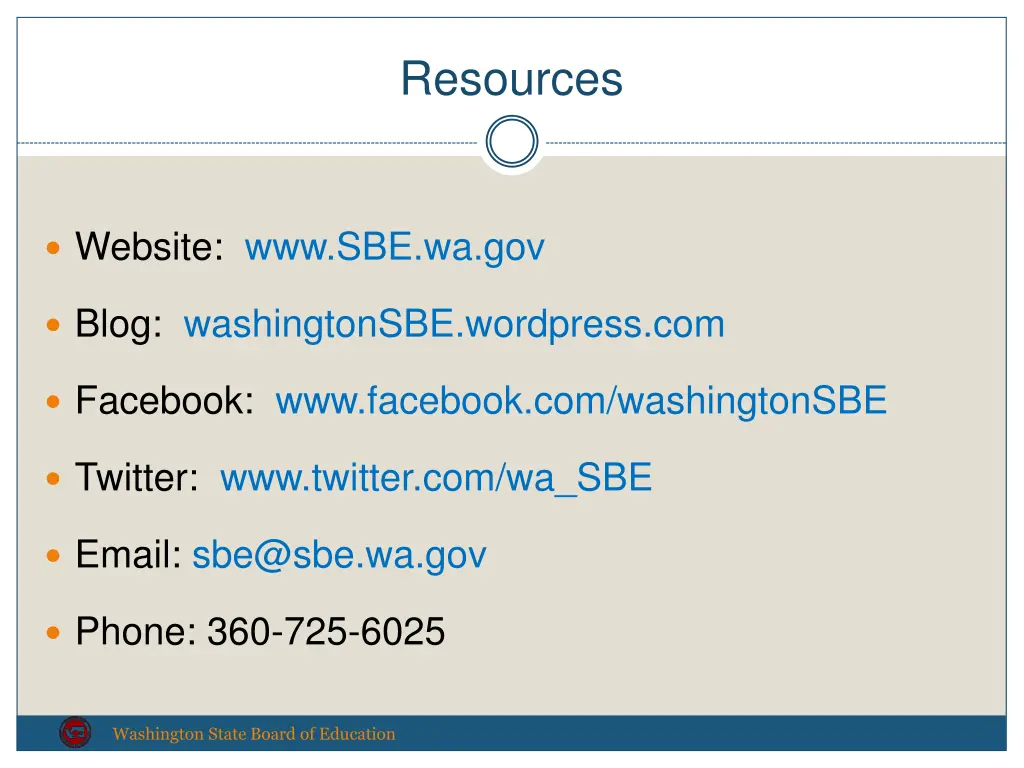 resources