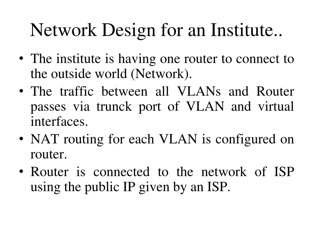 network design for an institute 4