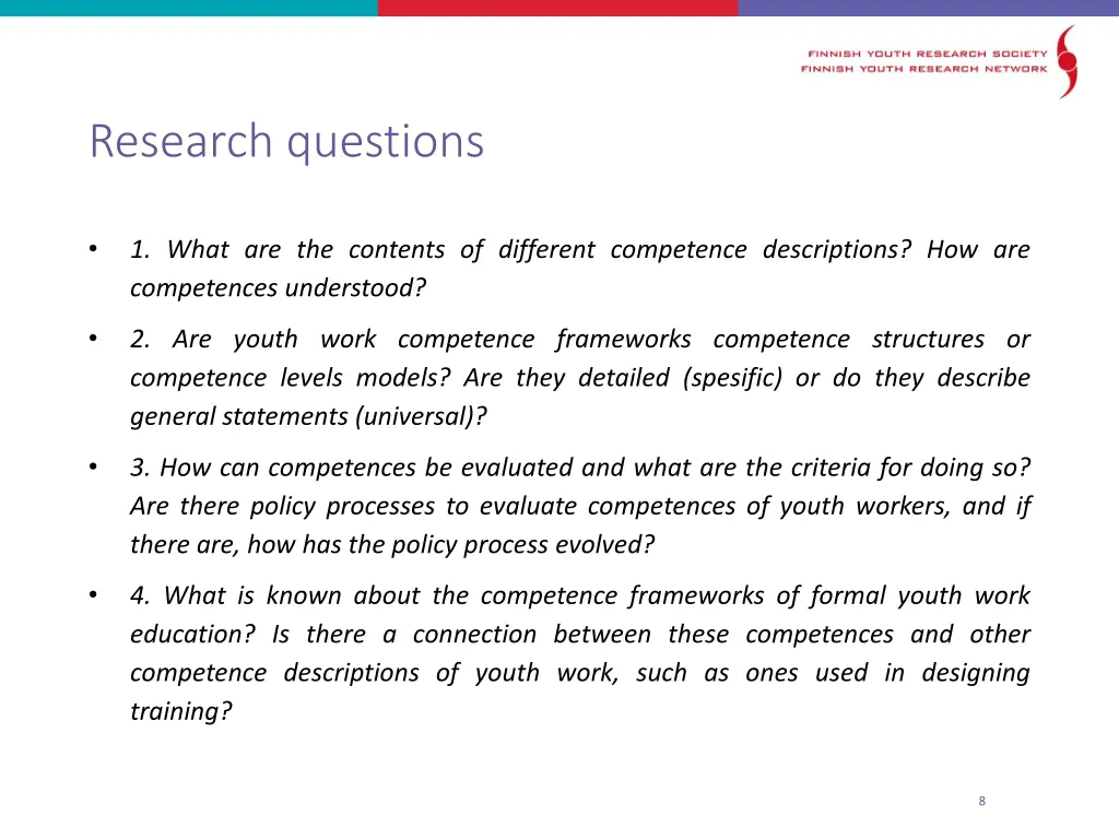 research questions