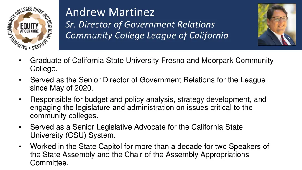 andrew martinez sr director of government