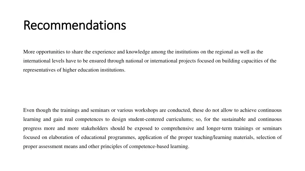 recommendations recommendations 1