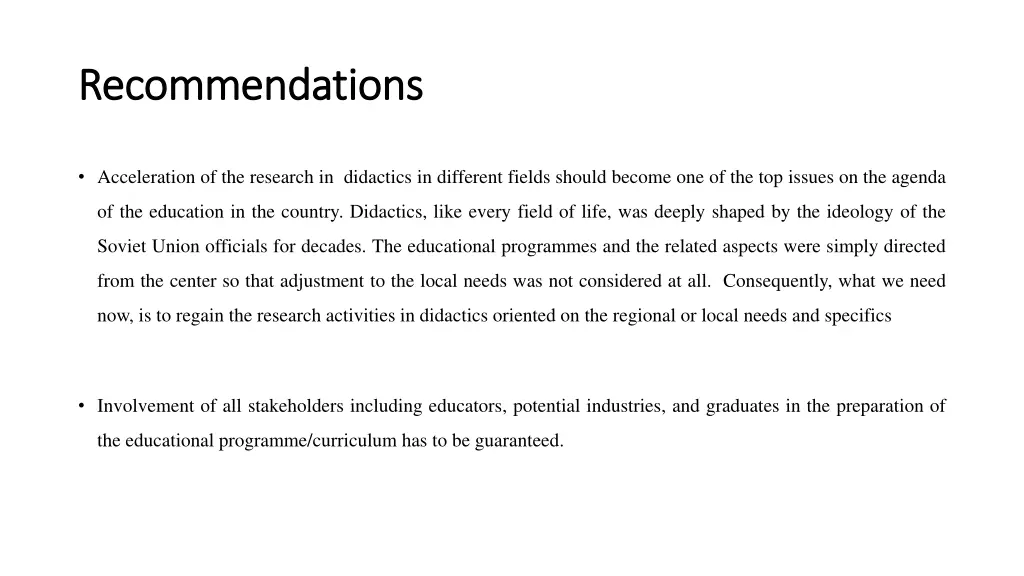 recommendations recommendations 2