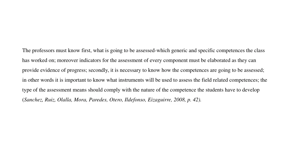 the professors must know first what is going