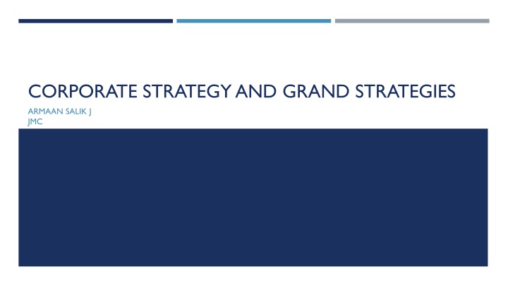 corporate strategy and grand strategies