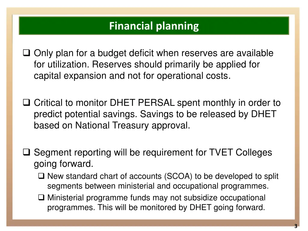 financial planning 1
