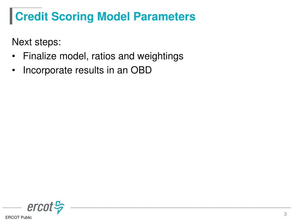 credit scoring model parameters 1