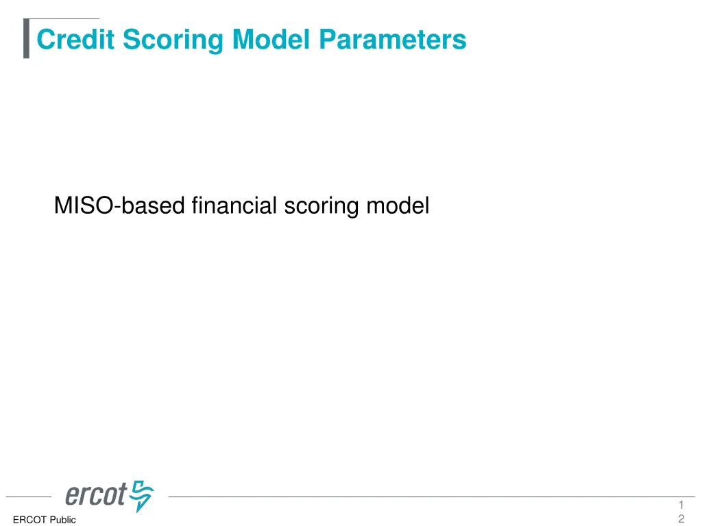 credit scoring model parameters 10