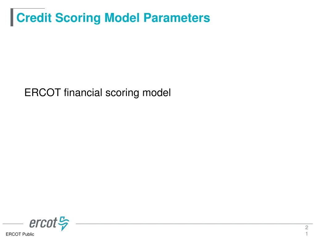 credit scoring model parameters 19