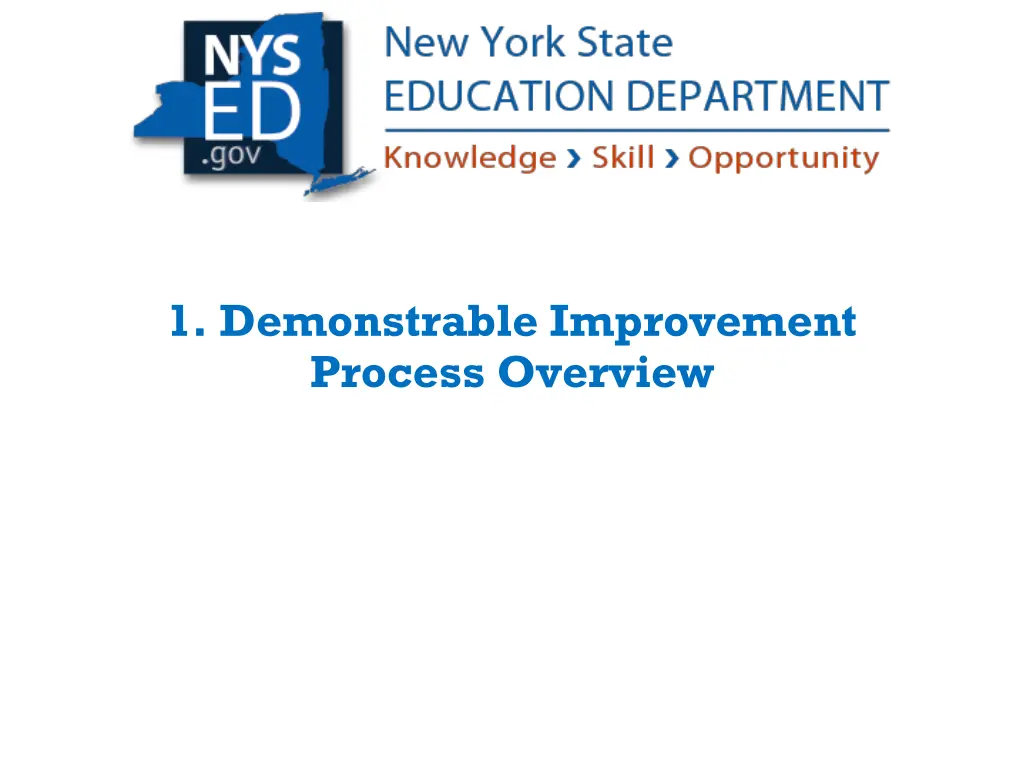 1 demonstrable improvement process overview