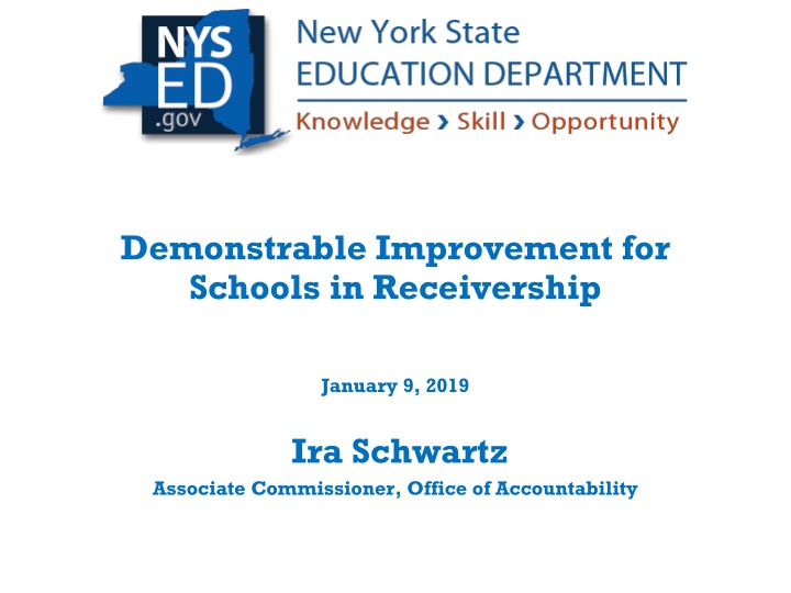 demonstrable improvement for schools