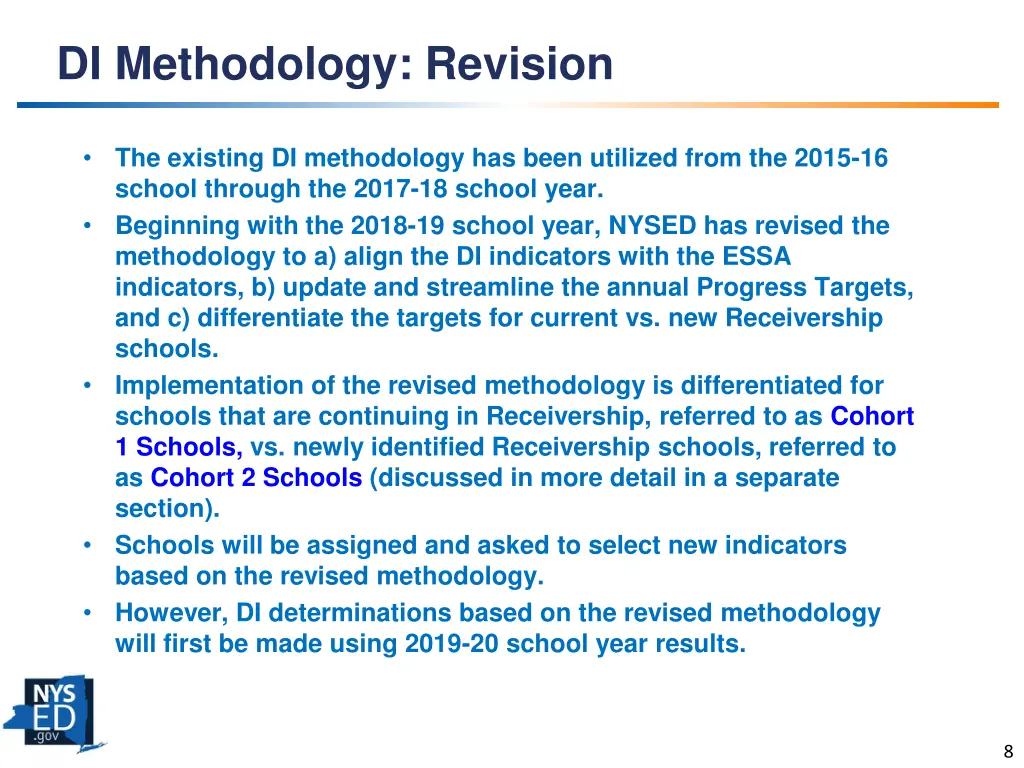 di methodology revision