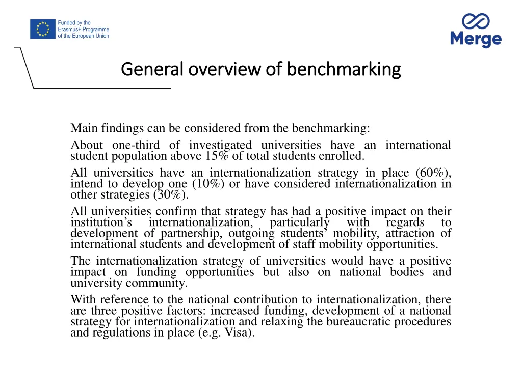 general overview of benchmarking general overview
