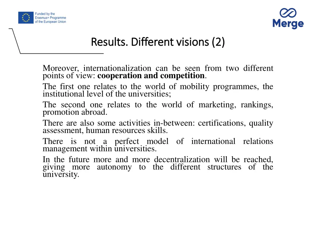 results different visions 2 results different