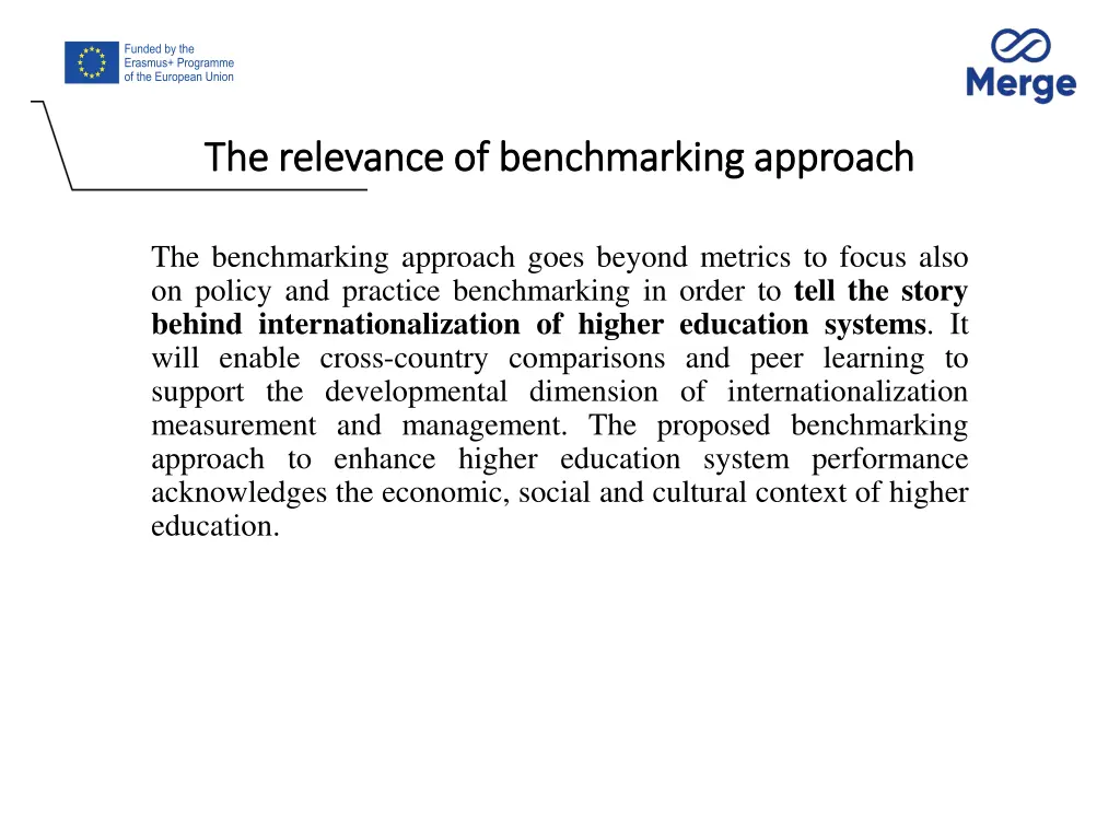 the relevance of benchmarking approach