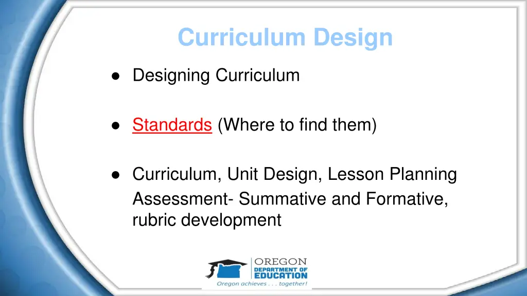 curriculum design