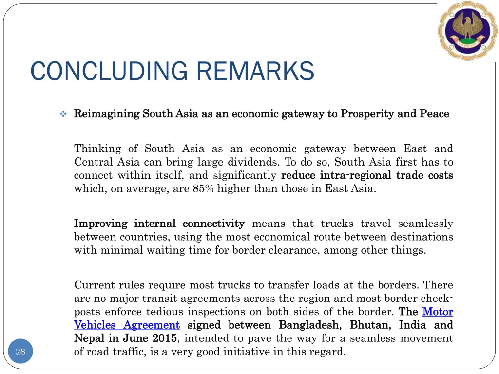 concluding remarks