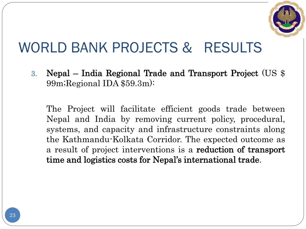 world bank projects results 2